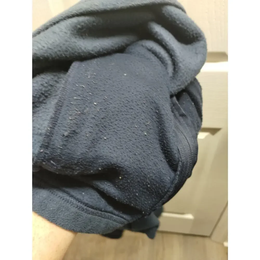Columbia Kids' Size Medium (10-12) Navy Blue Full Zip-Up Mock Neck Fleece Jacket